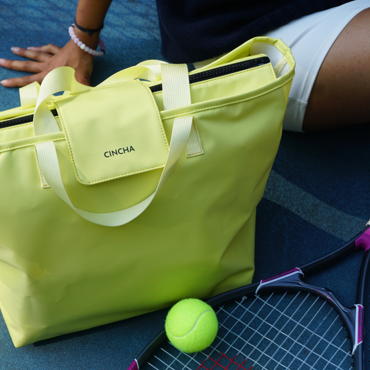 The Nylon Zip-All Tote By Cincha In Citron