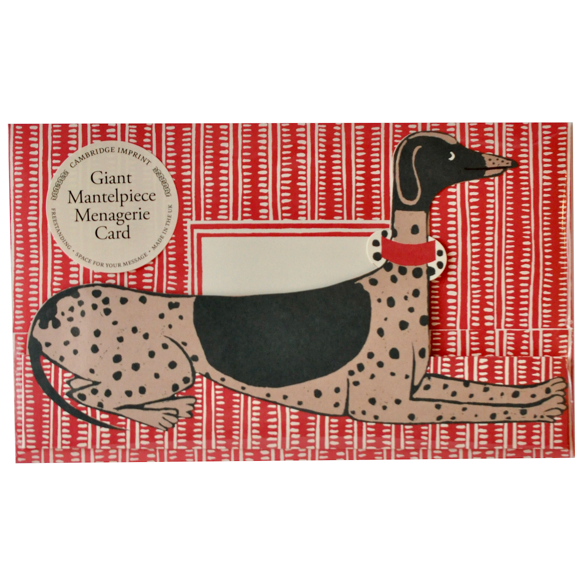 Giant Mantelpiece Menagerie Card: The Dog