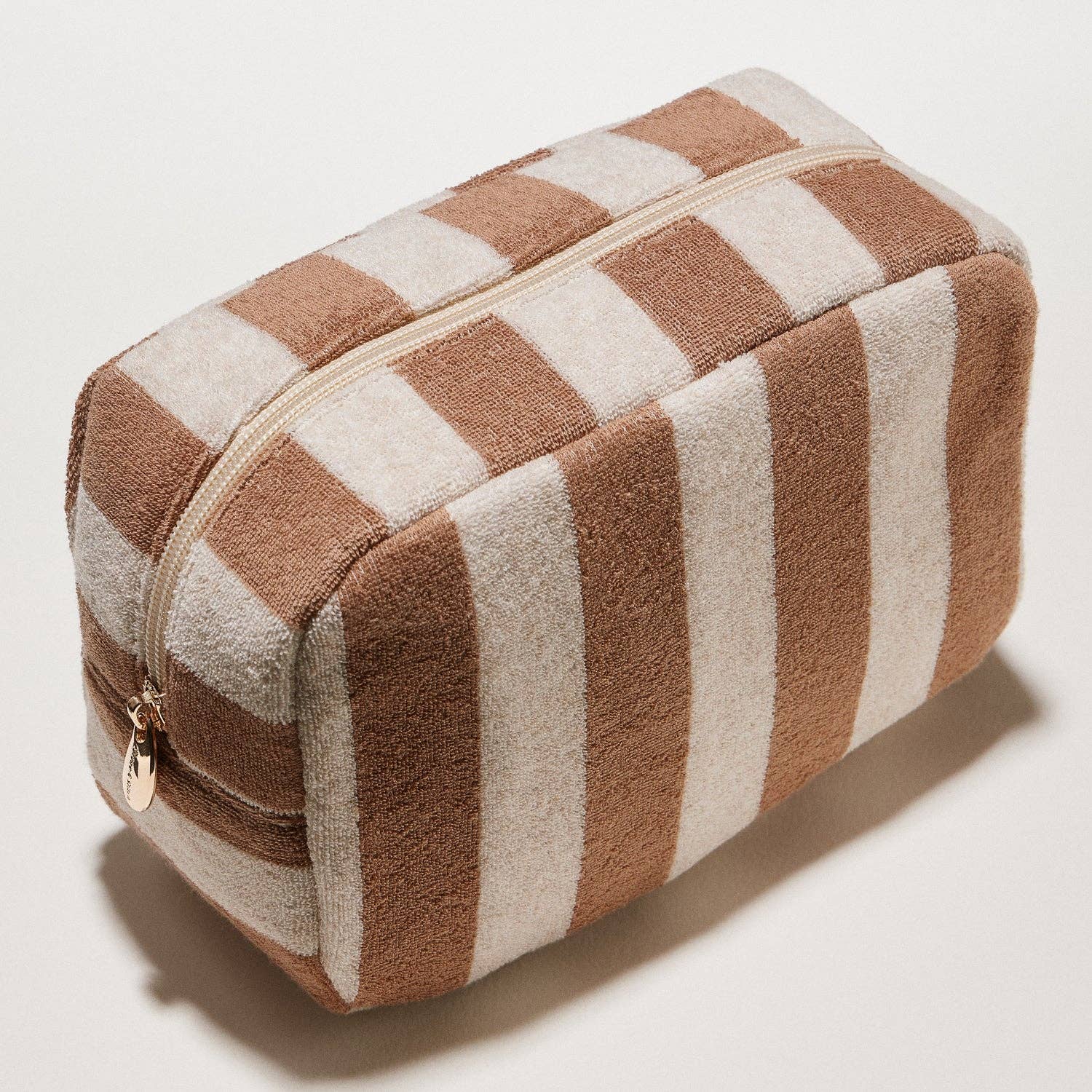 Striped Terry Fabric Travel Pouch