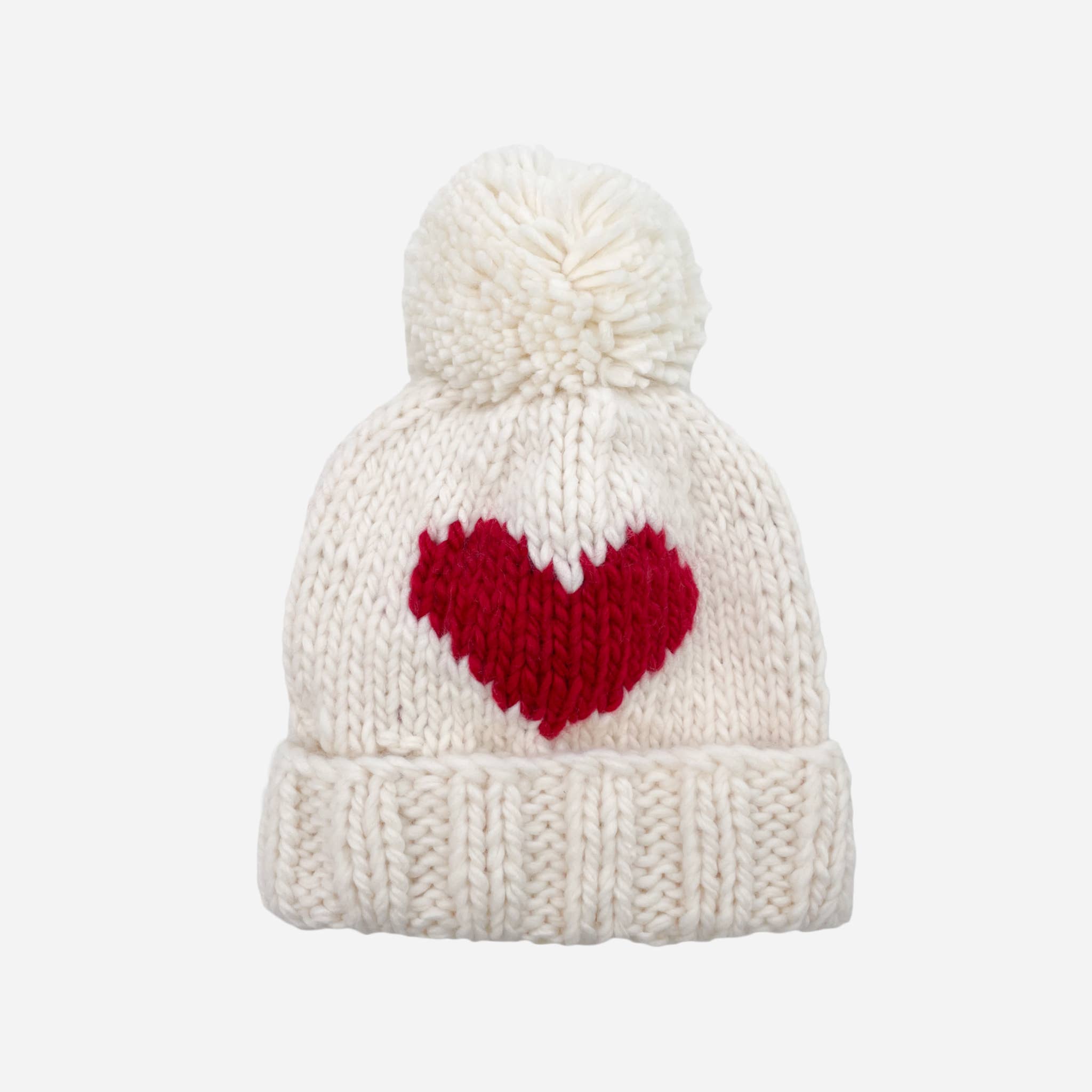 Kids Valentine’s Heart Beanie