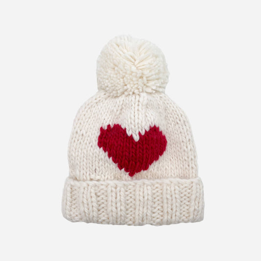 Kids Valentine’s Heart Beanie