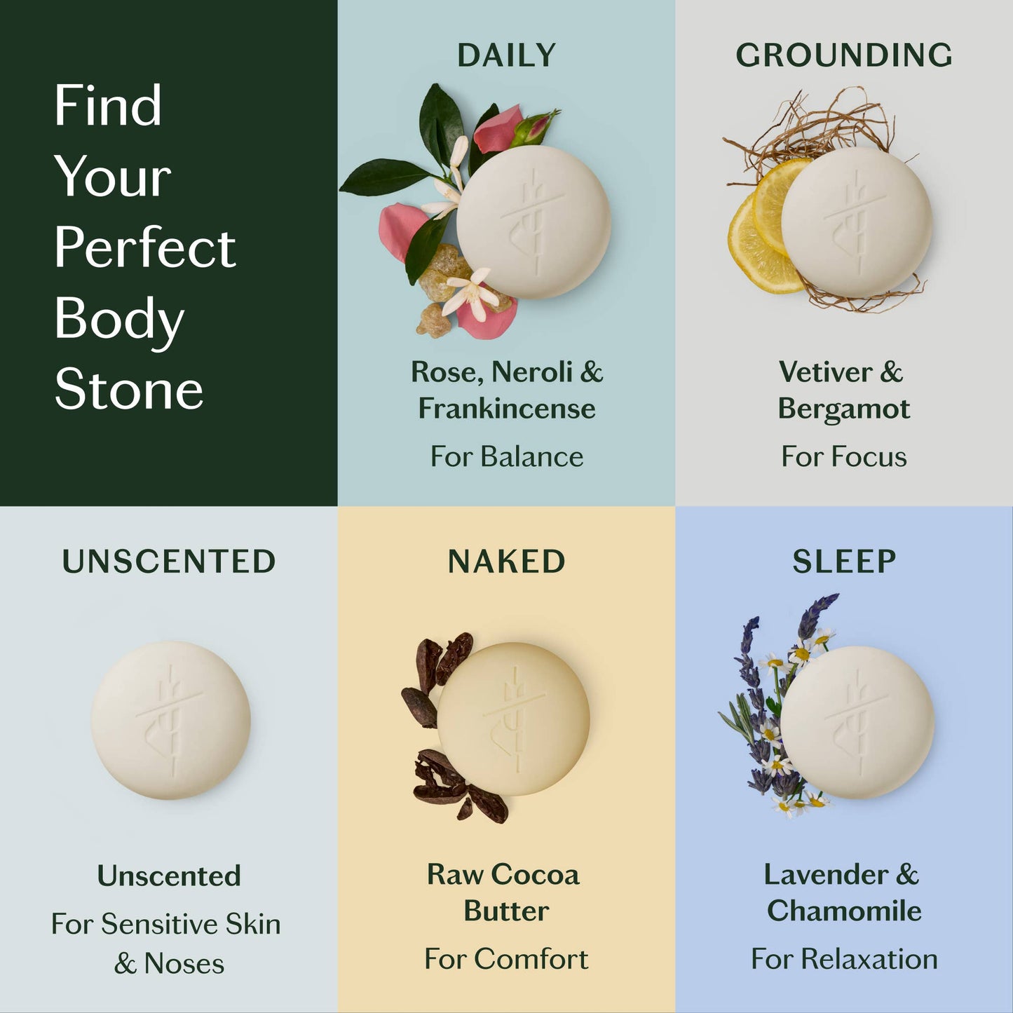 Unscented Stone | Deep Moisturizing Lotion Bar