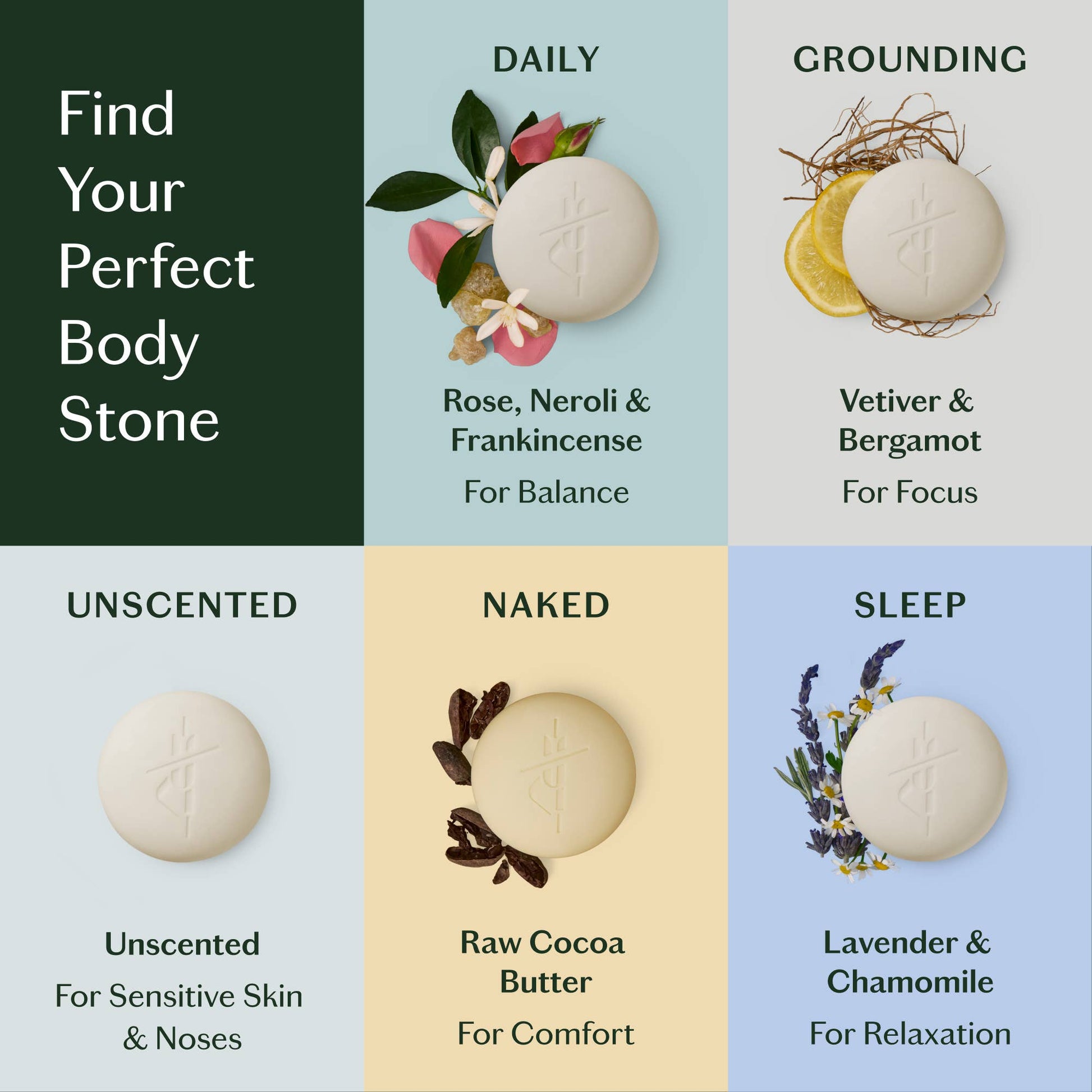 Naked Stone | Deep Moisturizing Lotion Bar