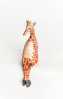 Hand-Carved Sitting Giraffe