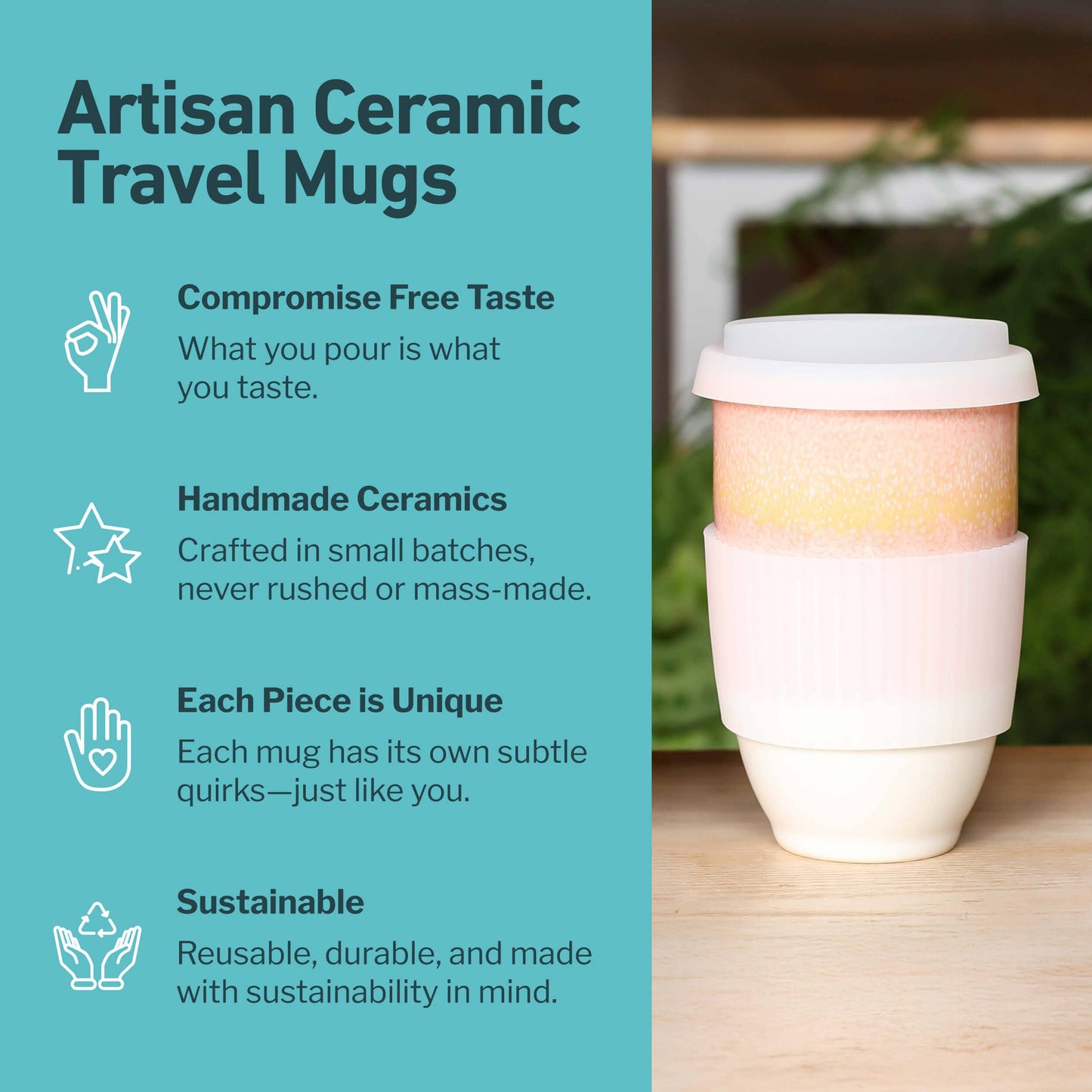 Afterglow 12oz Ceramic Travel Mug