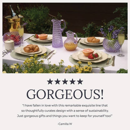 Holly Berries Hobnail Vase