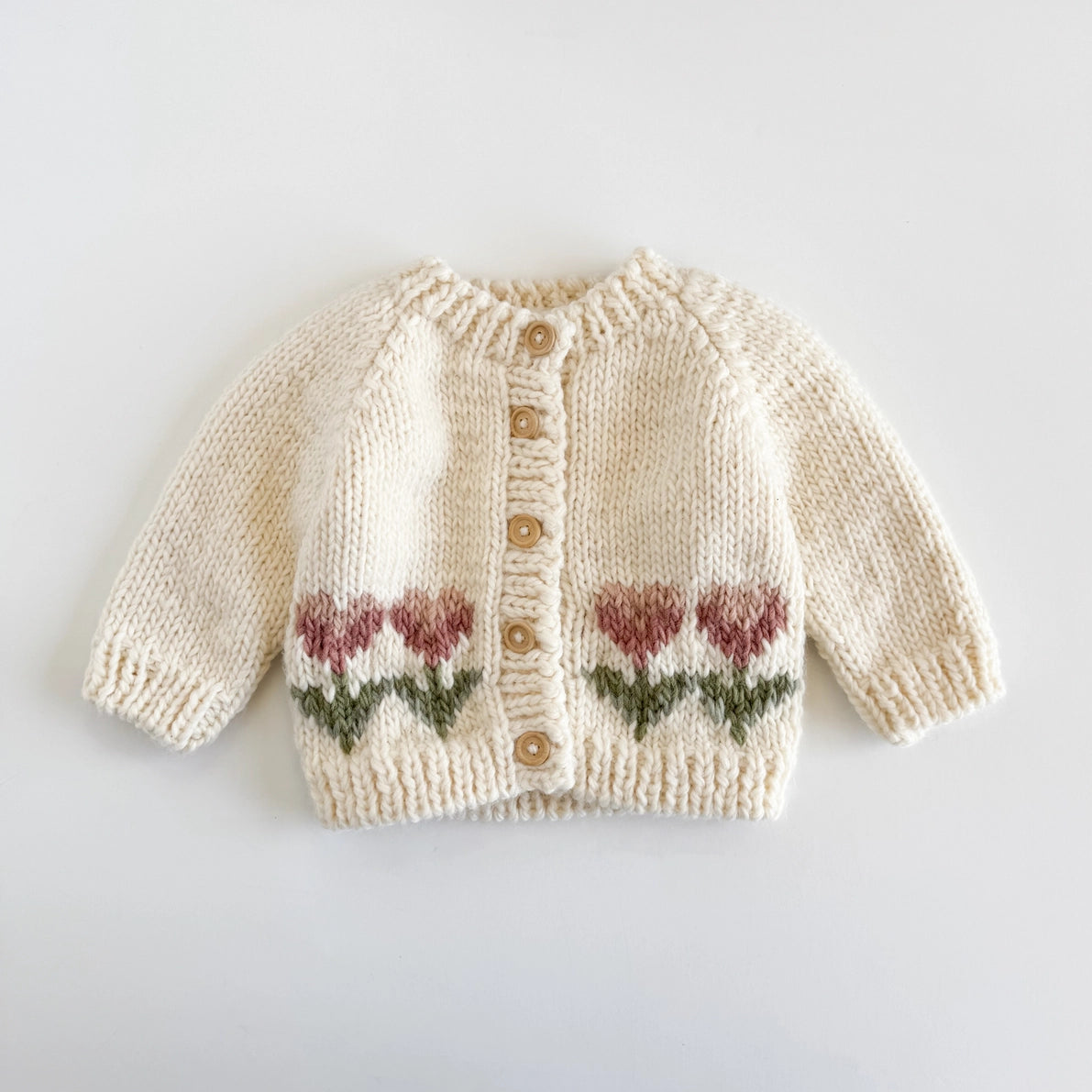 Tulip Flower Baby Cardigan