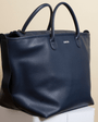 The Vegan Leather Go-Tote By Cincha In Navy