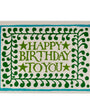 Happy Birthday Card With Comma Border
