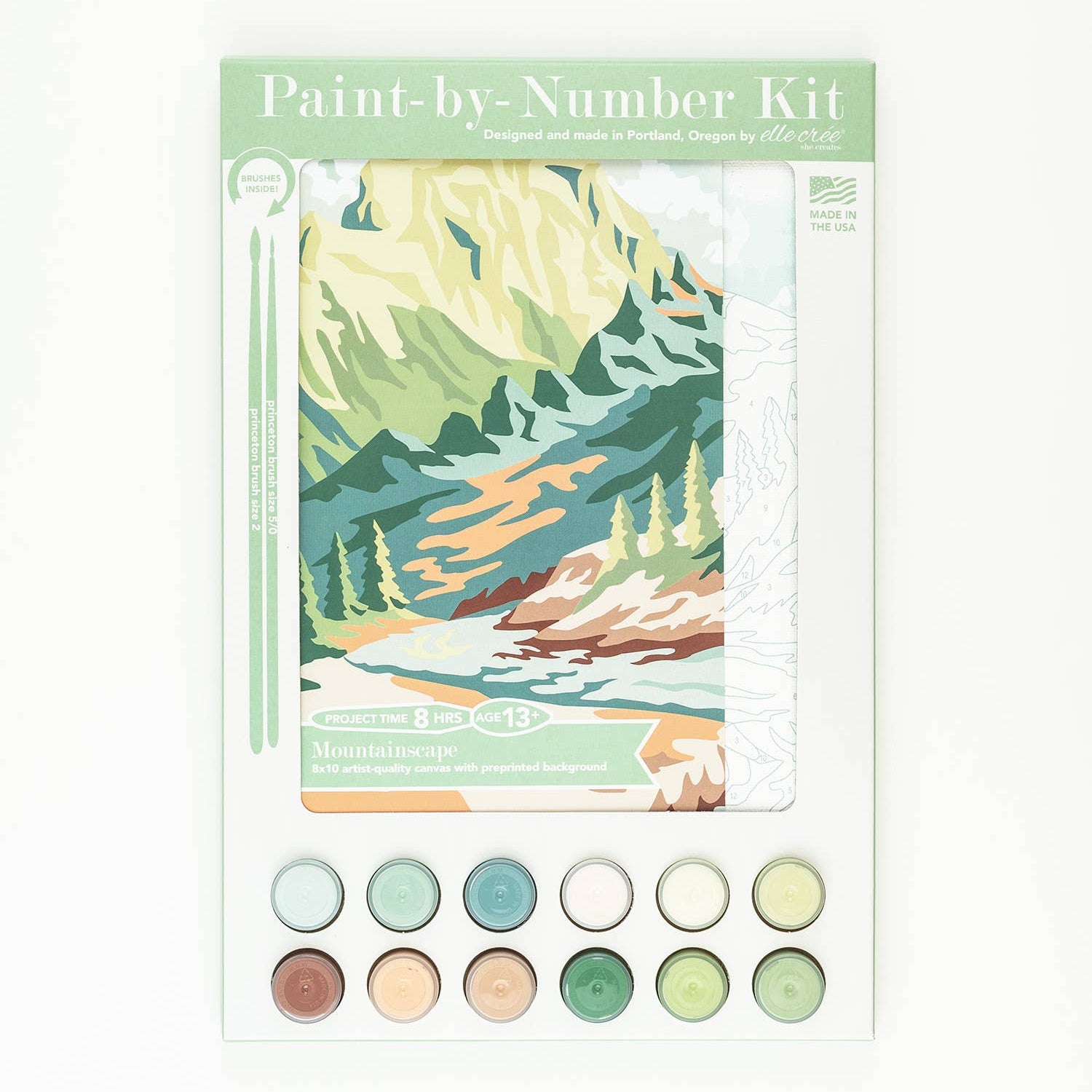 Mountainscape Paint-by-Number Kit