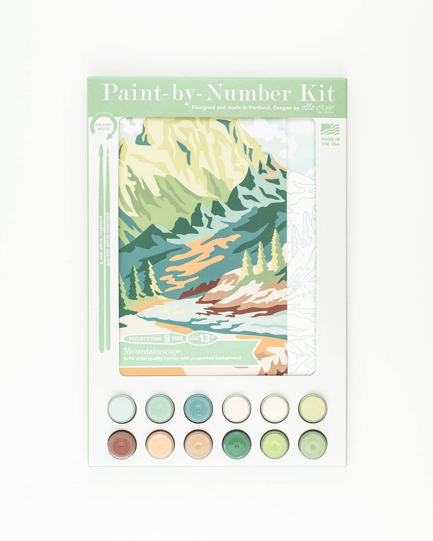 Mountainscape Paint-by-Number Kit