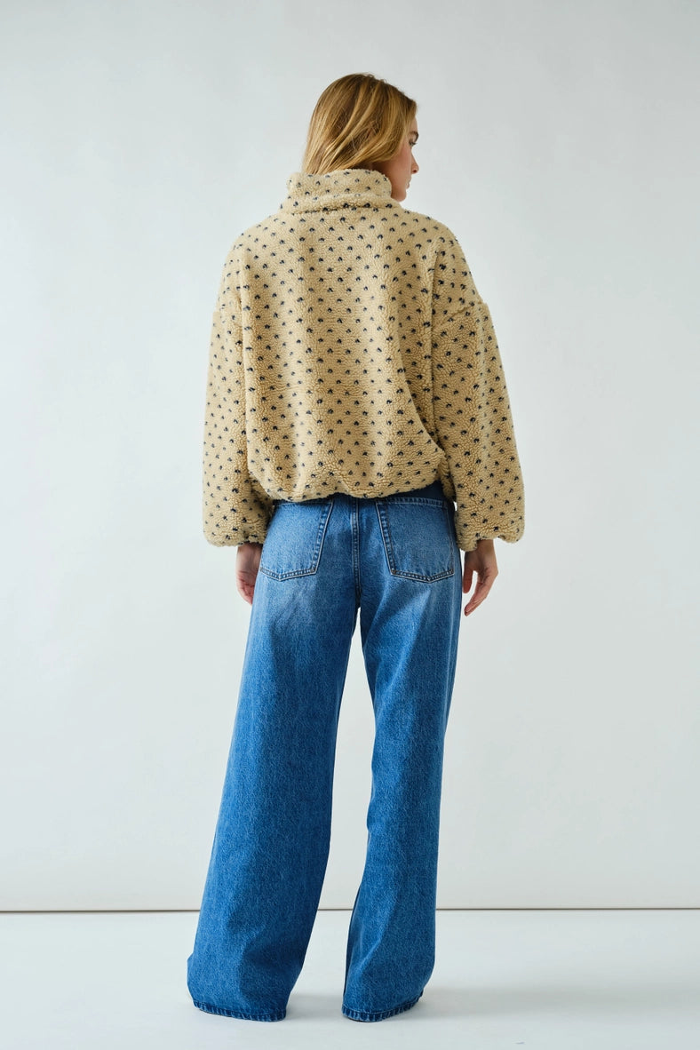 Heart Fleece Pullover