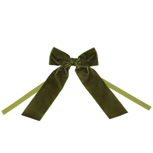 Forest Green Velvet Napkin Bow Tie