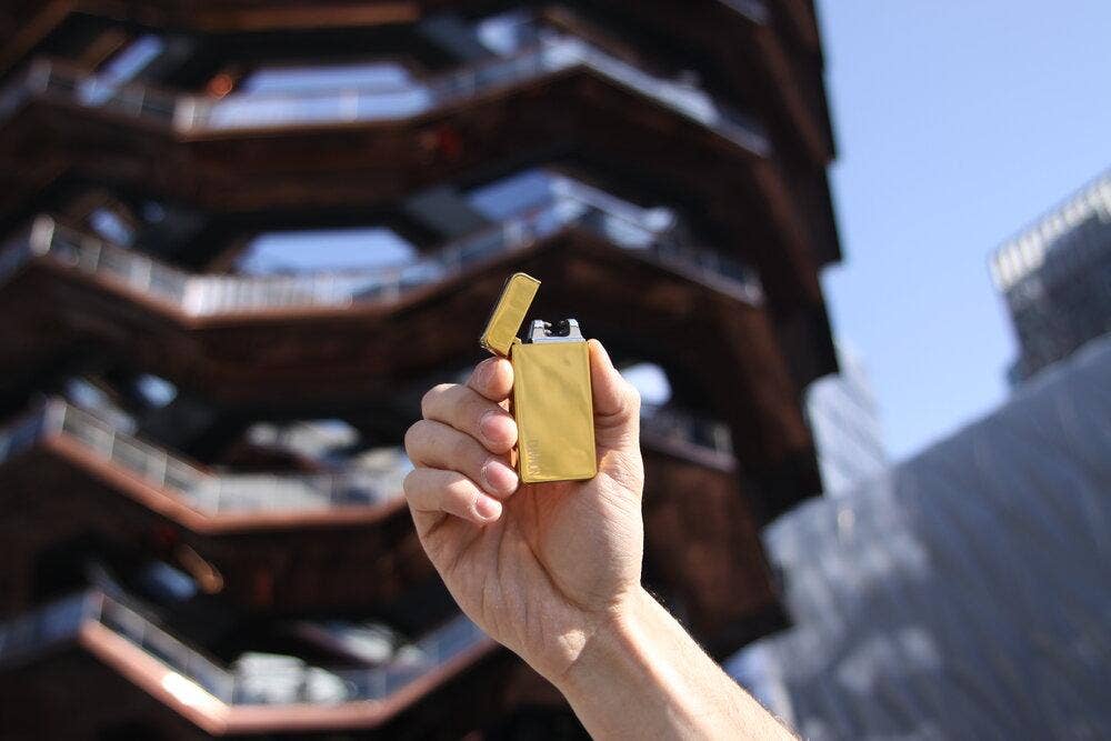 Gold Dual Arc Lighter