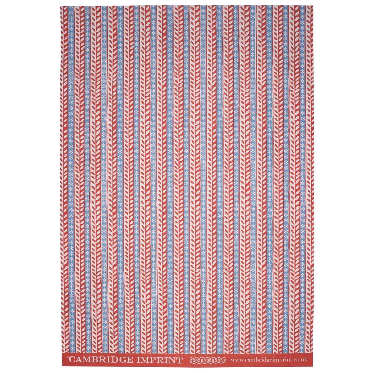 Merry Christmas Red and Blue Wrapping Paper