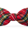 Tartan Plaid Flannel Holiday Dog Bow Tie