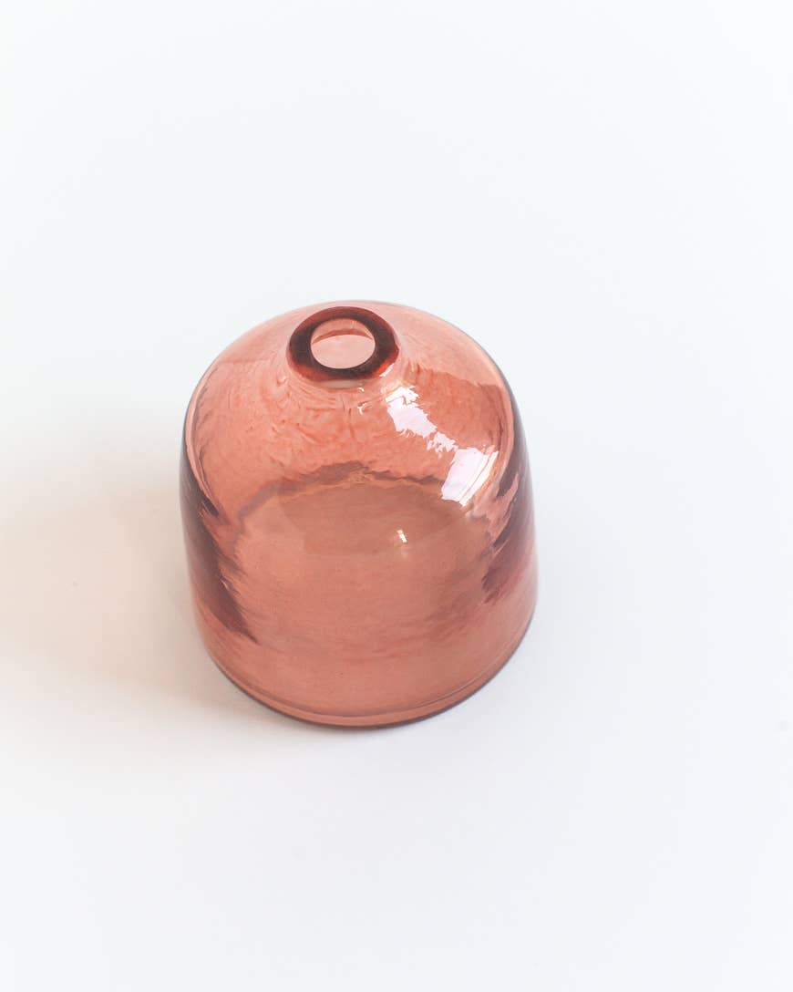 Bella Handblown Hammered Glass Bud Vase