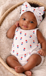 Popsicle Print Organic Pointelle Dune Bubble