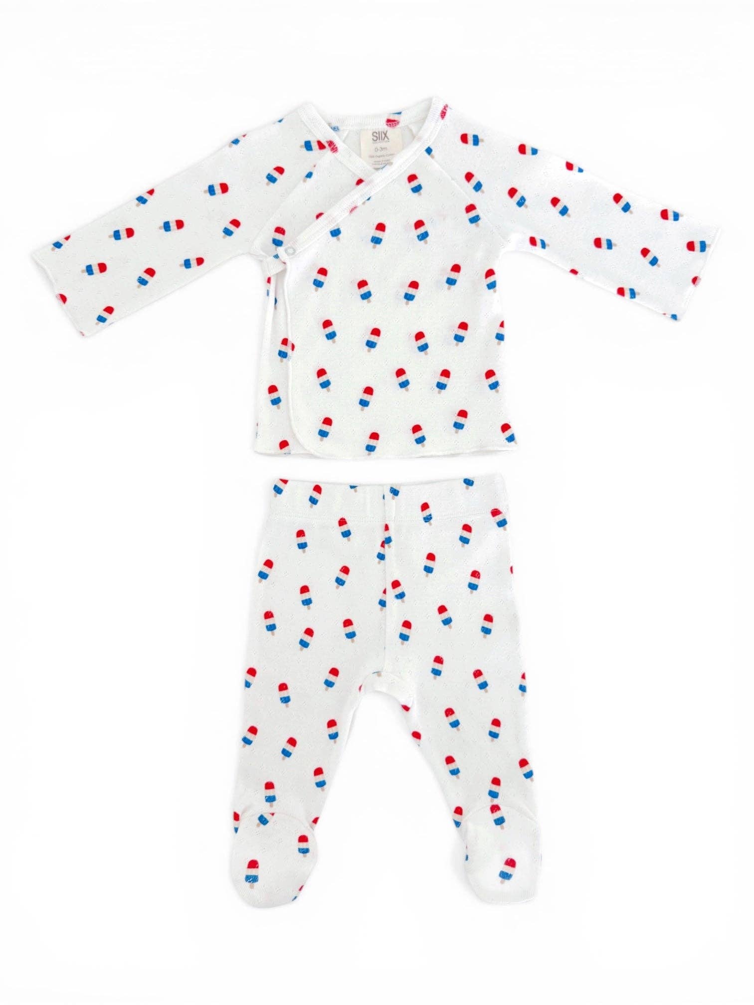 Popsicle Print Organic Pointelle Newborn Set