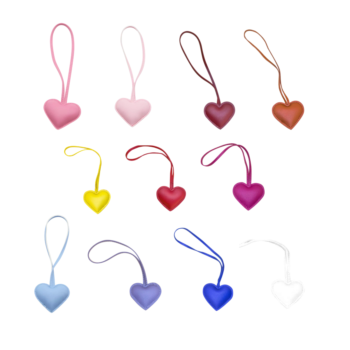 Heart Bag Charms