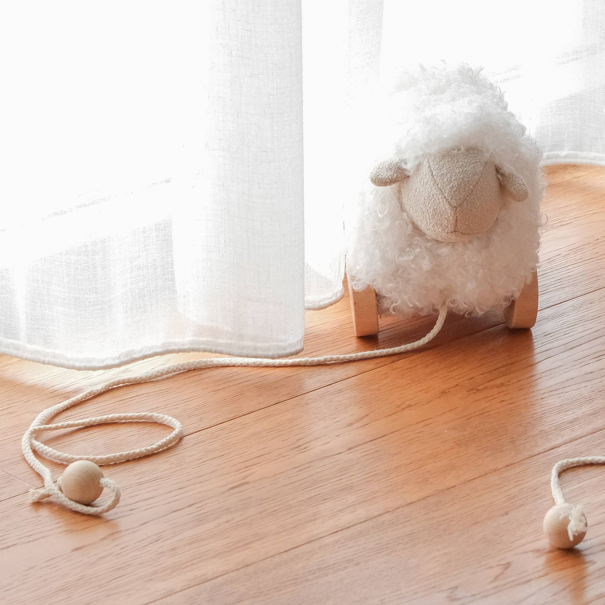 Bella The Pull-Along Sheep in Cream