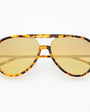 Shay Tortoise + Gold Mirror Unisex Aviator Sunglasses