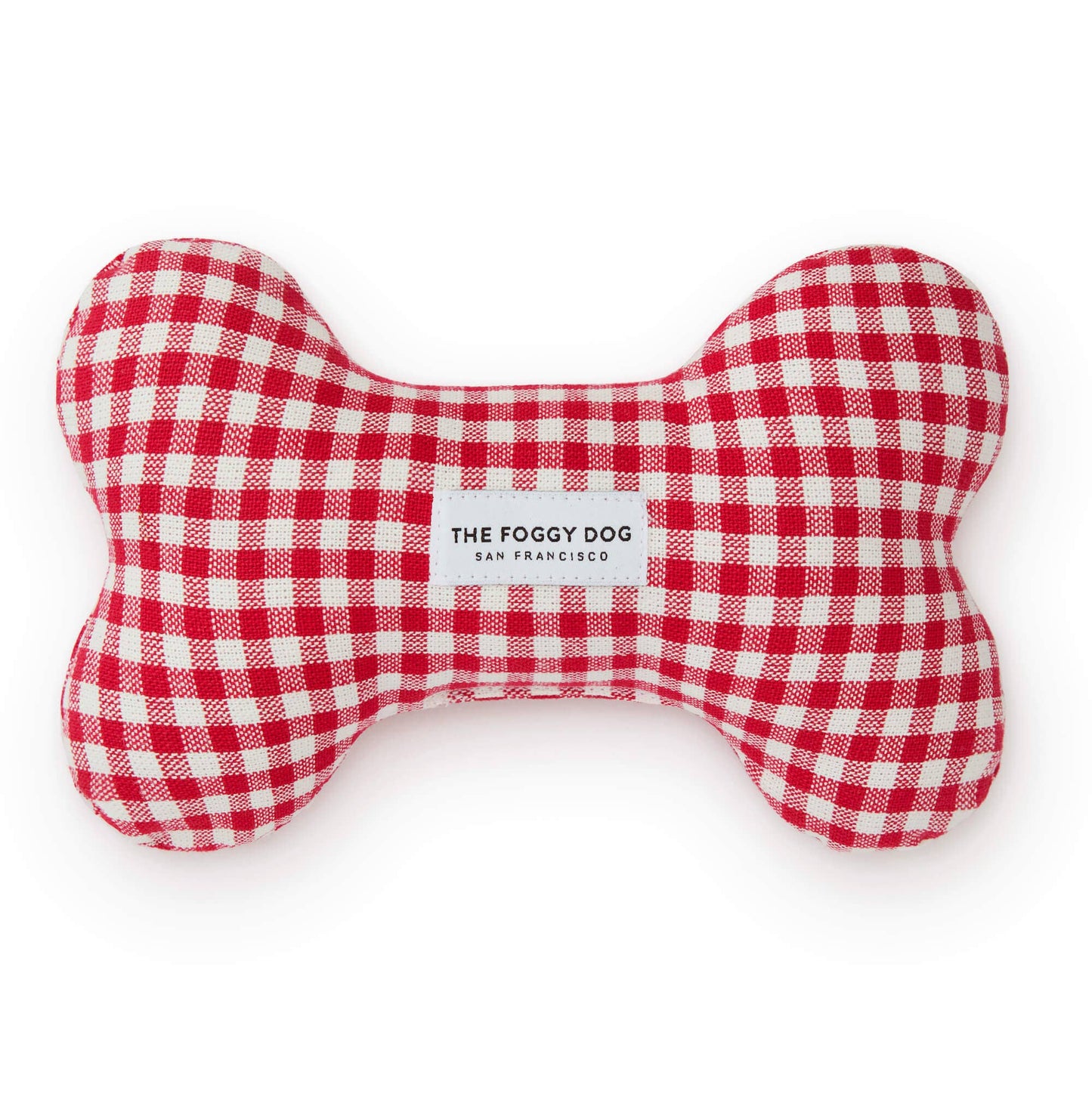 Red Gingham Dog Squeaky Toy