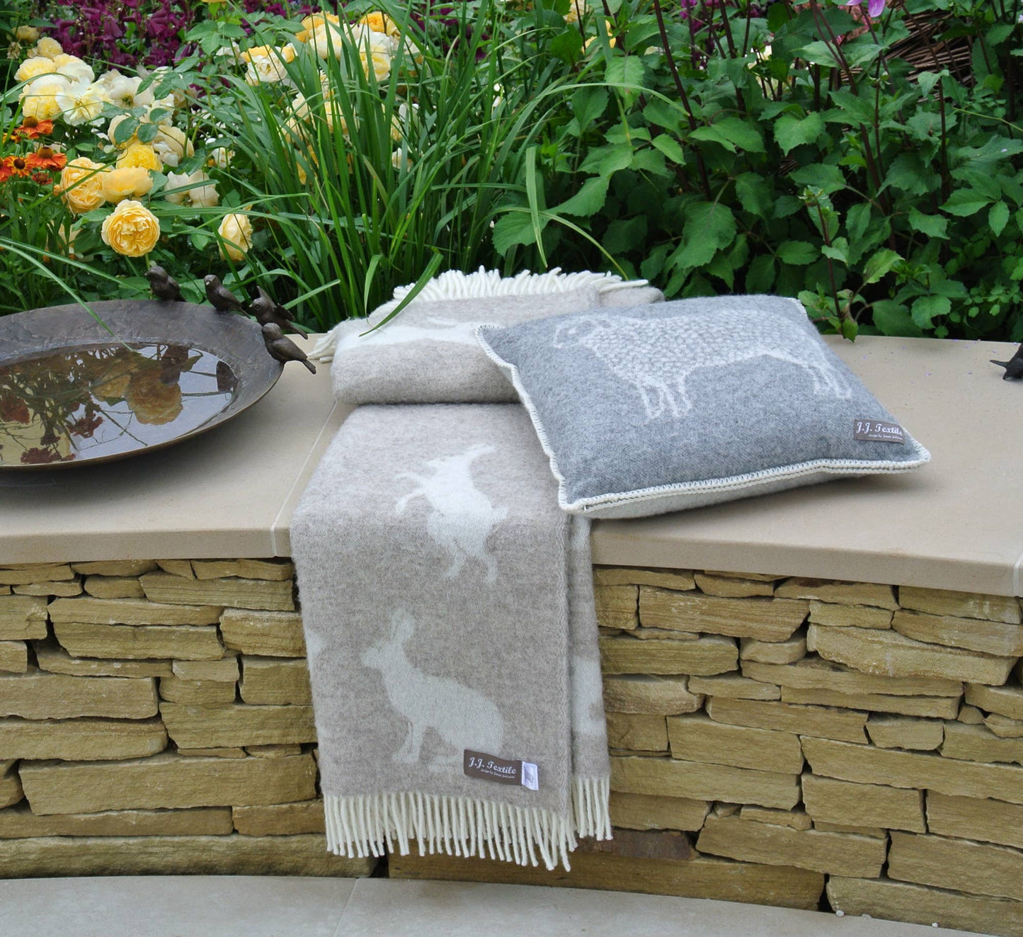 Hares Soft Brown Pure Wool Throw