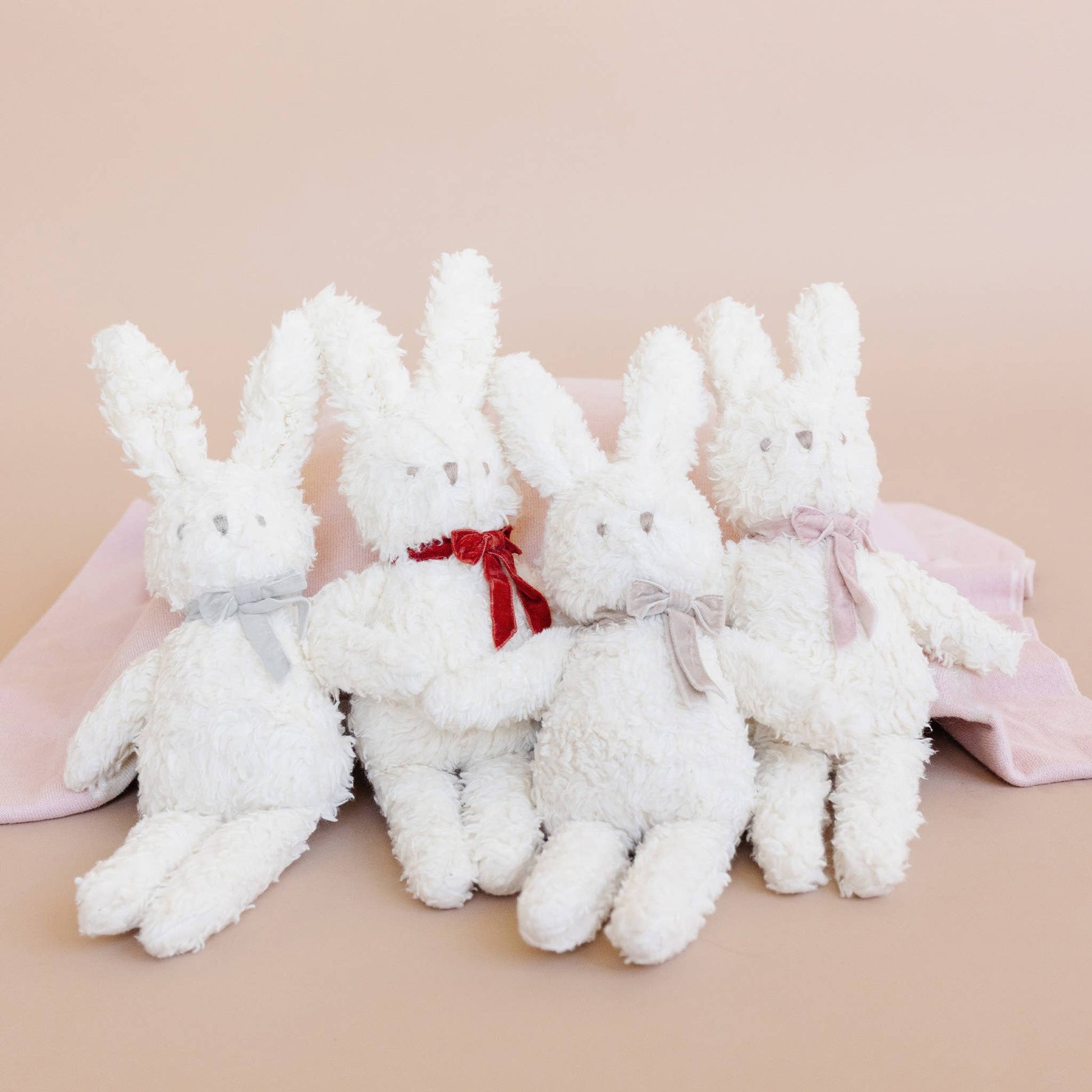 Charlie Bunny Grey Bow Lovie