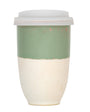 Sage Green Ceramic 12 Oz. Travel Mug