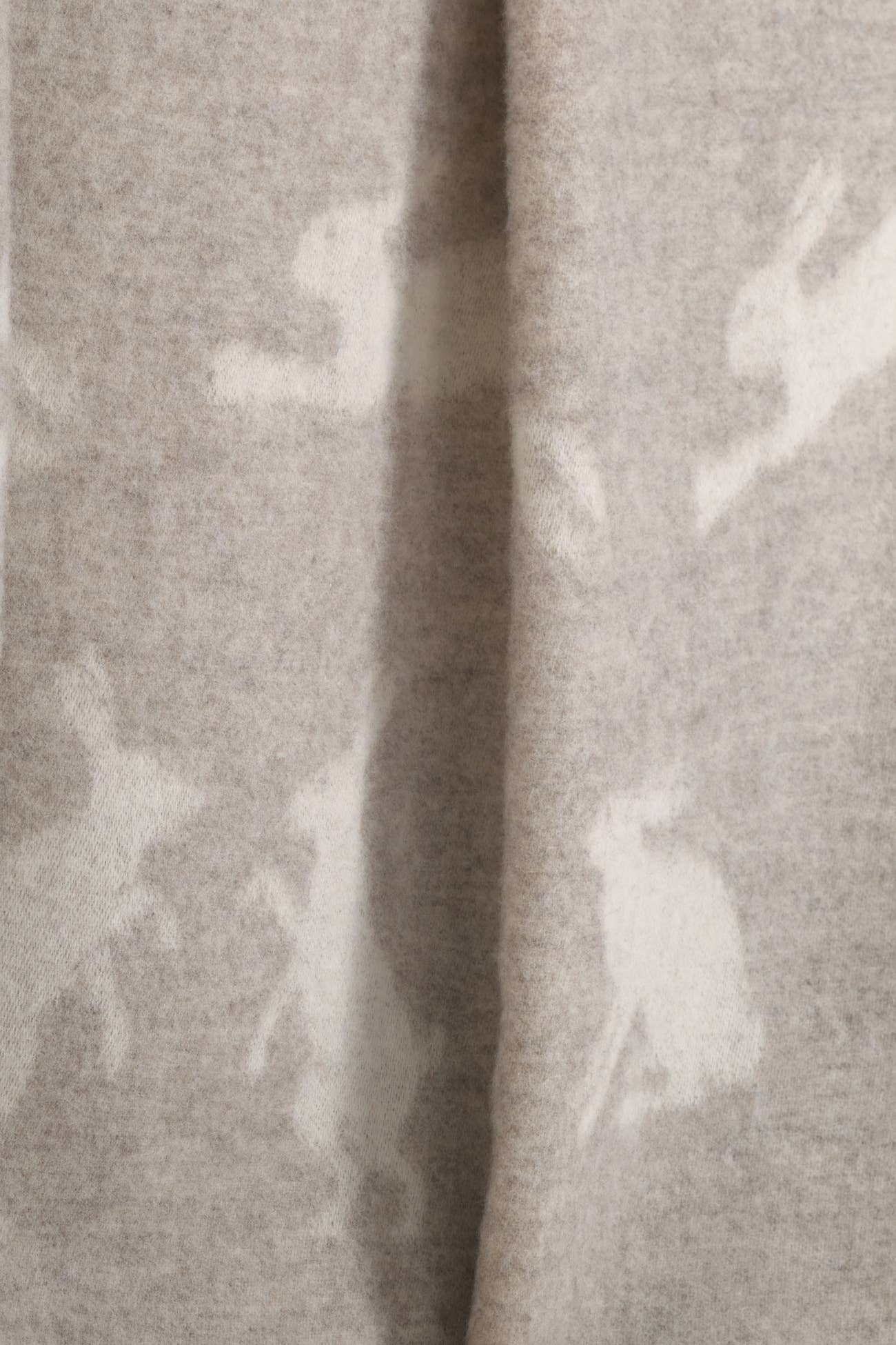 Hares Soft Brown Pure Wool Throw