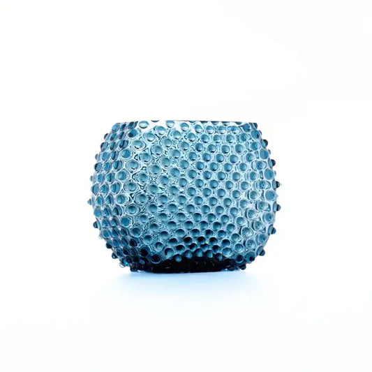 Midnight Blue Hobnail Optic Vase