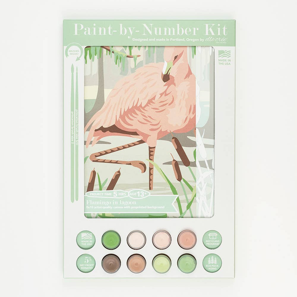 Flamingo Paint-by-Number Kit