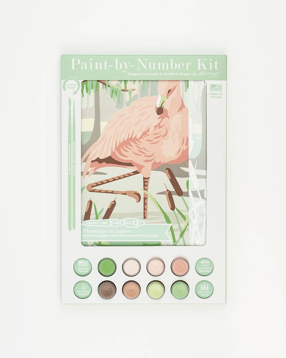 Flamingo Paint-by-Number Kit