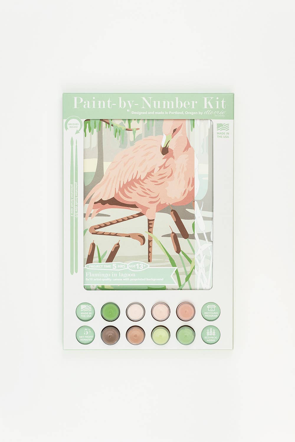 Flamingo Paint-by-Number Kit