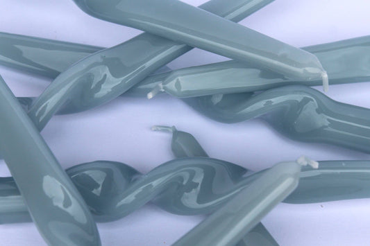 MÆGEN Twist Taper Candles - Cornflower Blue