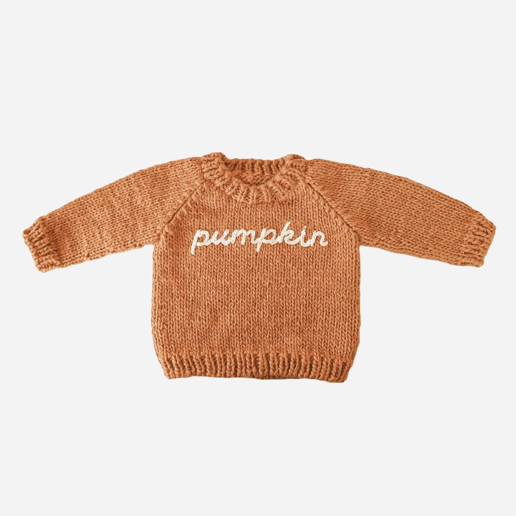 Pumpkin Pullover Baby Sweater