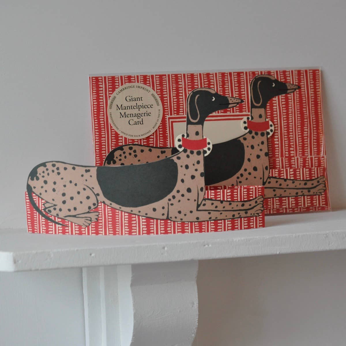 Giant Mantelpiece Menagerie Card: The Dog