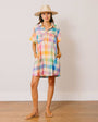 Rainbow Plaid Getaway Mini Dress
