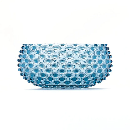 Large Handblown Hobnail Bowl - Midnight Blue