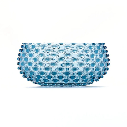 Large Handblown Hobnail Bowl - Midnight Blue