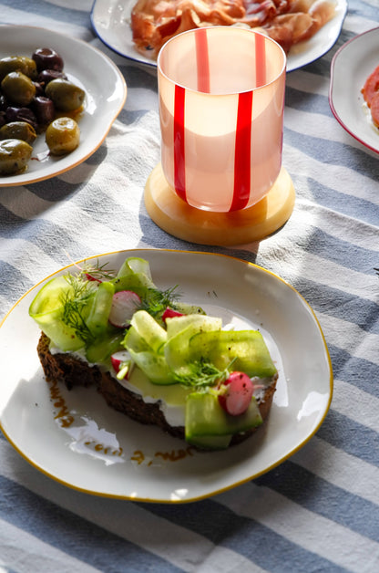 Atina Glassware - Pink & Red