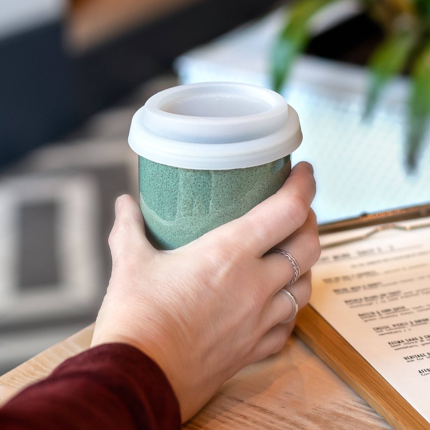 Emerald 12oz Ceramic Travel Mug