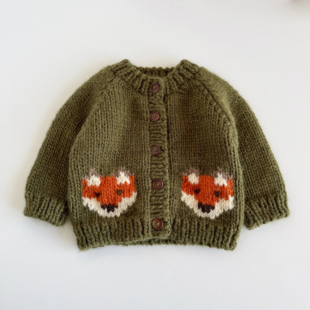 Woodland Fox Baby Cardigan