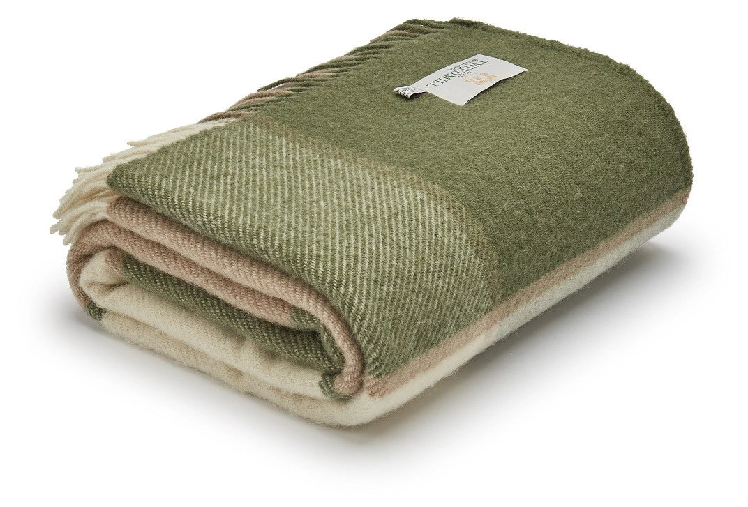 Rainy Day Plaid Wool Blanket