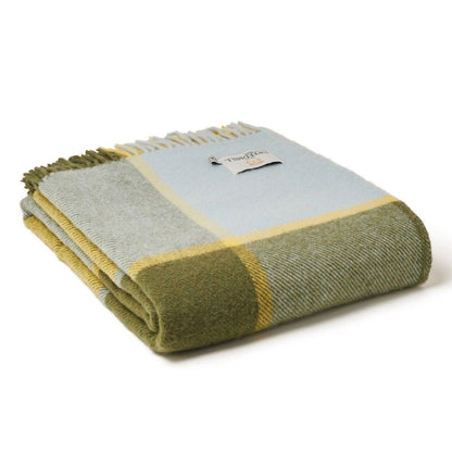 Rainy Day Plaid Wool Blanket