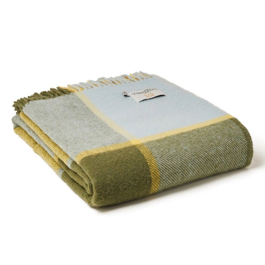 Rainy Day Plaid Wool Blanket
