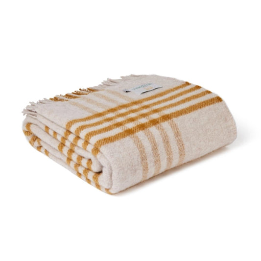 Hex Check Wool Blanket