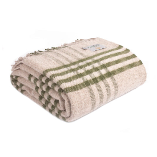 Hex Check Wool Blanket