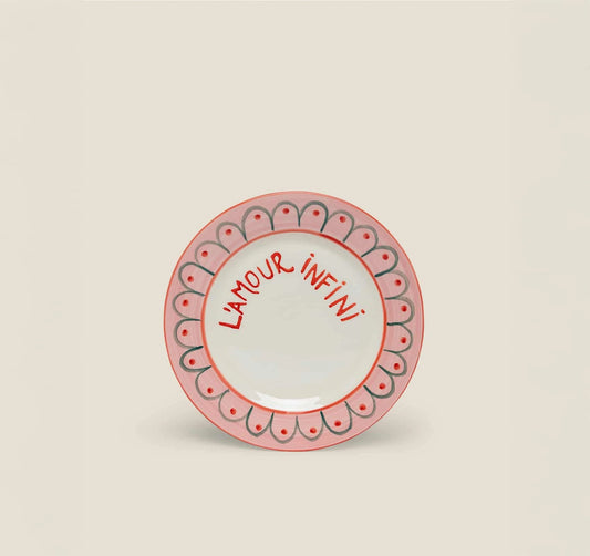L'amour Infini Ceramic Dessert Plate